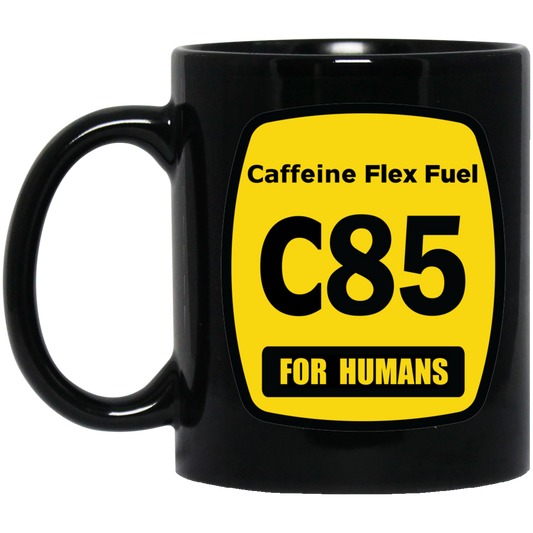 Caffeine Flex Fuel - C85 11 oz. Black Mug