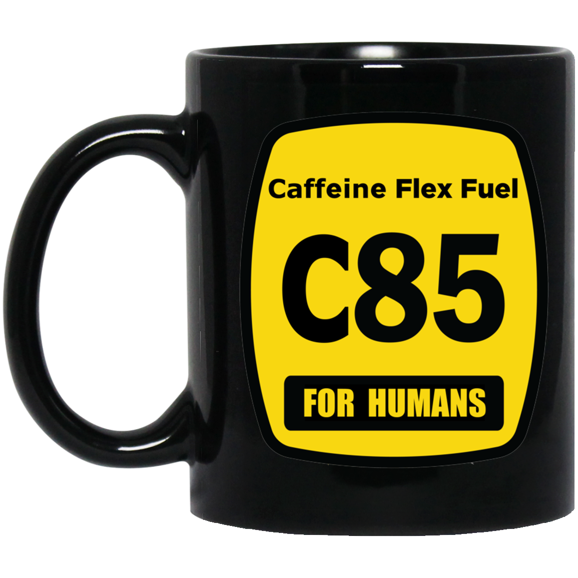 Caffeine Flex Fuel - C85 11 oz. Black Mug